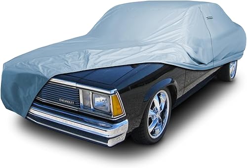 Vista 132 de iCarCover Funda de automóvil personalizada de alta calidad para Chevrolet Camaro Z28 1974-1981, tipo LT, resistente al agua, para todo tipo de Negro
