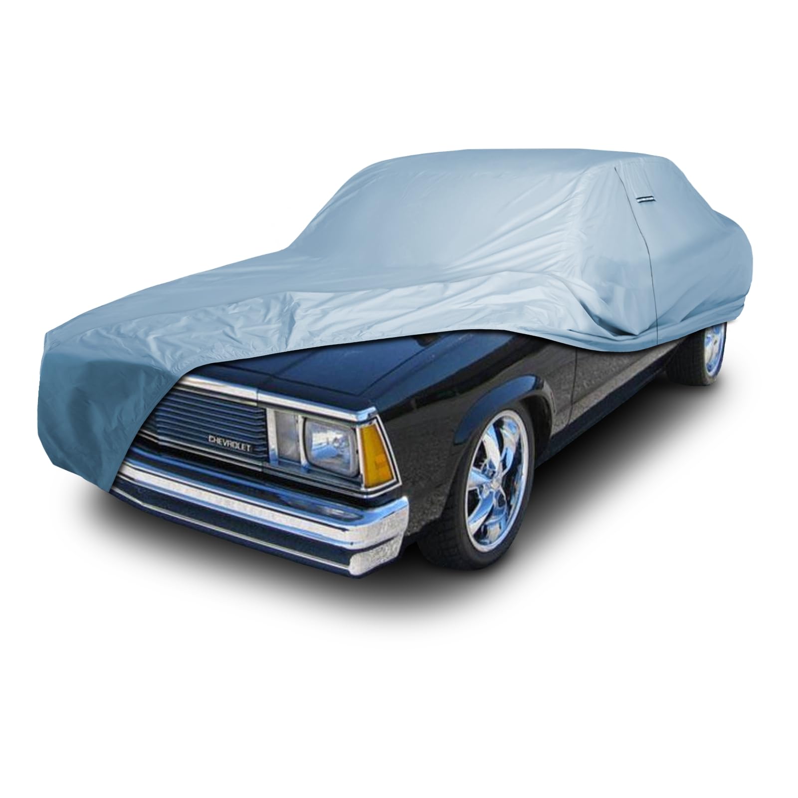 iCarCover Car Cover Waterproof All Weather for 1973-77 Chevy Malibu 2-Door