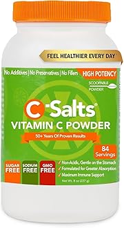 Vitamin C Powder - 100% Pure Buffered Ascorbic Acid Powder for Immune Support - Organic, Sugar-Free, Vegan, Non-GMO, Stomach-Friendly Supplement - Original, 8 oz