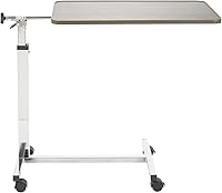 Vista 7 de Drive Medical Mesa inclinable sobre cama con ruedas, nogal
