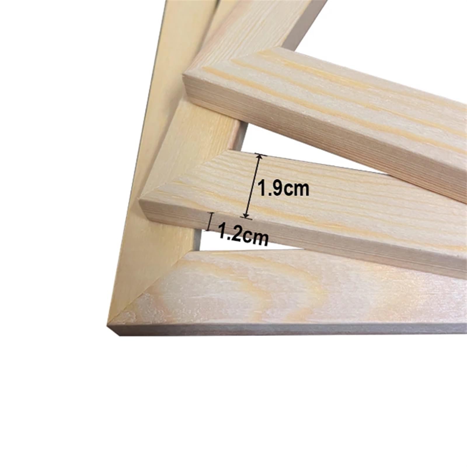 Drewniane listwy do napinania płótna, Drewniane płócienne nosze Rama 3 szt. Różne rozmiary(3pcs 30x40cm)