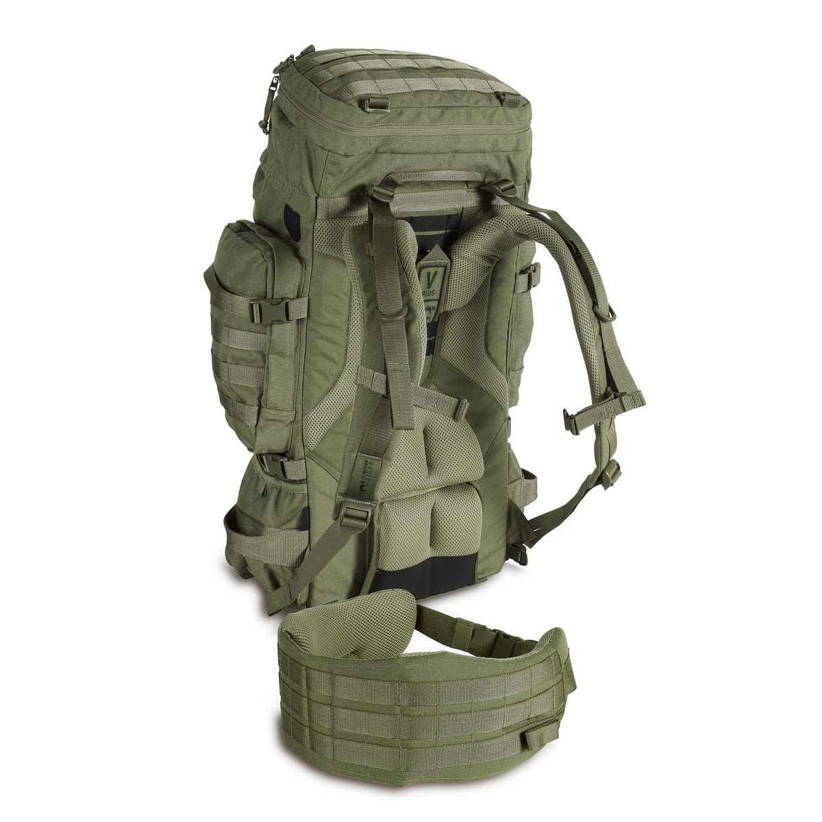 Tasmanian Tiger TT Raid Pack MKIII 52 Liter Militär Outdoor Rucksack mit abnehmbarem Hüftgurt, Molle System kompatibel und Trinksystem-Vorbereitung
