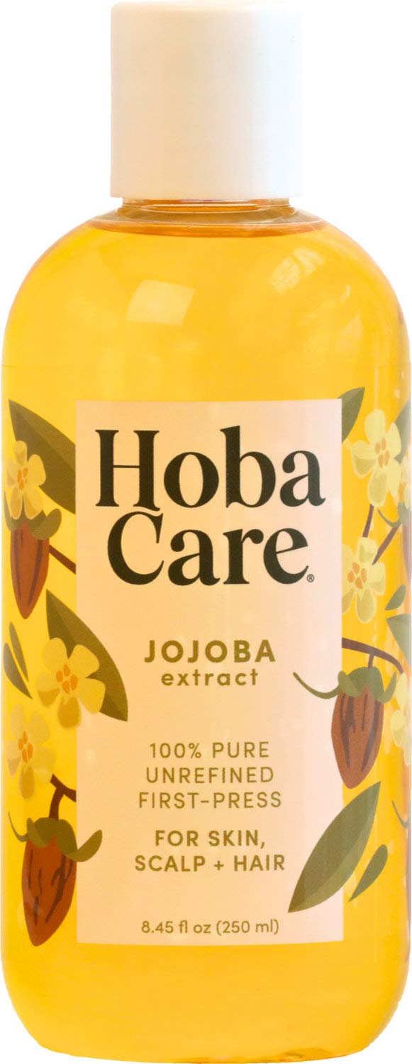 HobaCare Jojoba Oil 100 Pure, Unrefined Jojoba Oil Cold