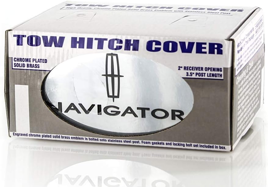 Lincoln Navigator Metal Trailer Hitch Cover Plug With Logo And Navigator Script