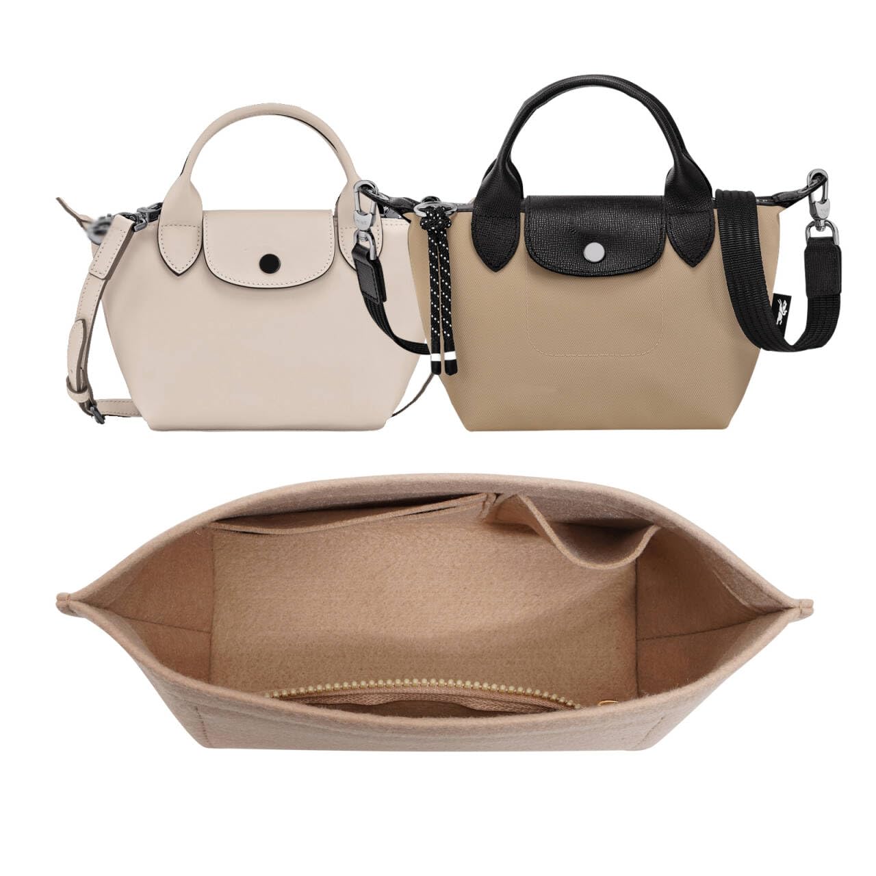 Amazon.com: ZTUJO Purse Organizer Insert For Le Pliage mini and