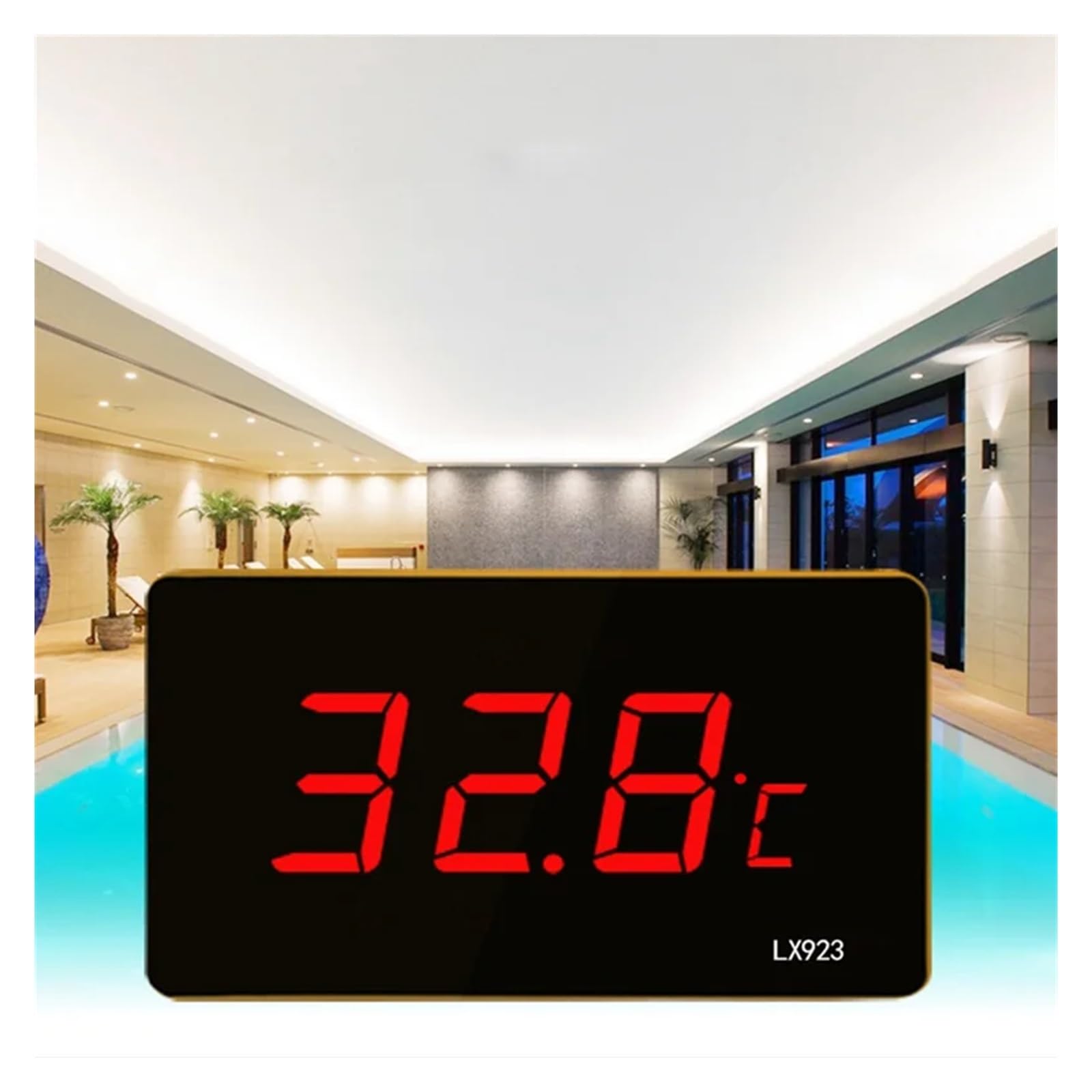 Termómetro For Acuario con Pantalla LED Y Sonda Impermeable. Adecuado For Peceras Ambientes Exteriores
