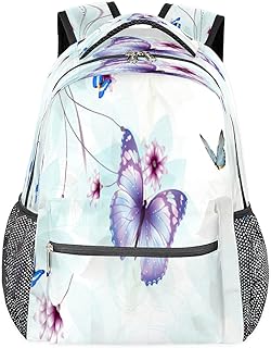 Mochilas para adolescentes meninas meninos flor animal borboleta mochila de viagem para mulheres homens bolsas de livros mochilas universitárias para escola, trabalho laptop mochilas resistentes à água mochila para caminhadas, Multicor, Medium