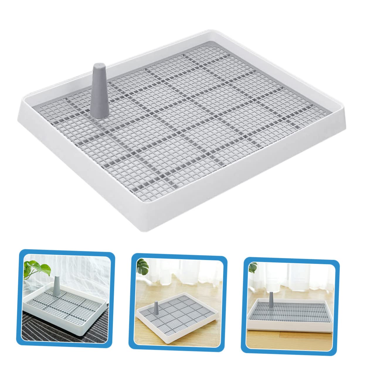 VICASKY Indoor Dog Pee Station Dog Potty Box Litter Tray -Slip Design Pet Toilet Training