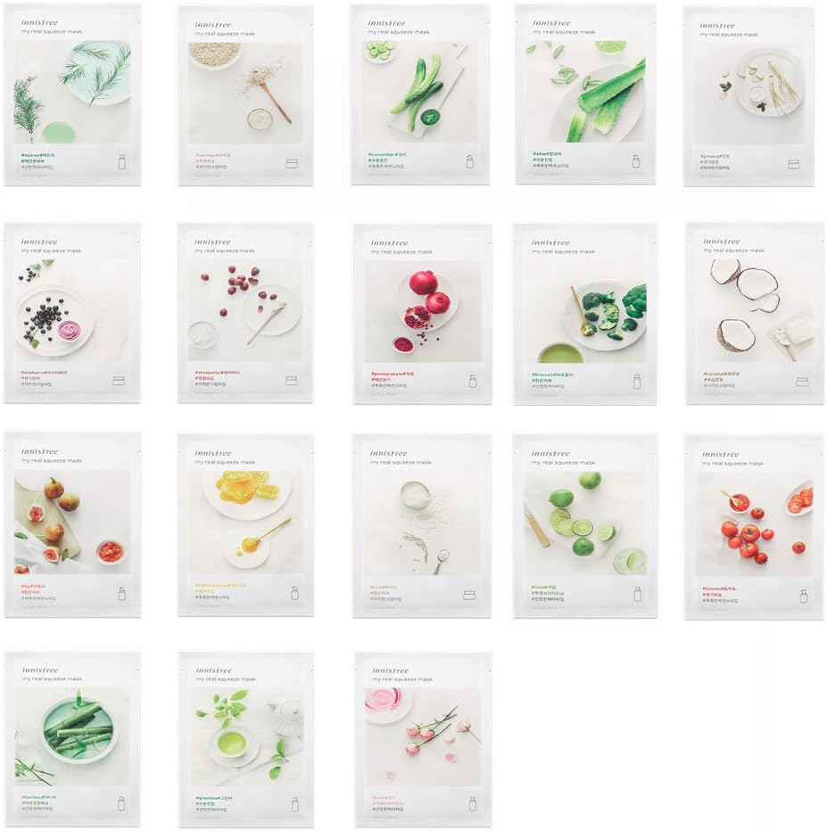 Amazon Co Jp イニスフリーマイレアルスクイーズマスクシートml X 18 Pcs 18種 全部 Innisfree My Real Squeeze Mask Sheet ml X 18 Pcs 18種 全部 海外直送品 並行輸入品 ホーム キッチン