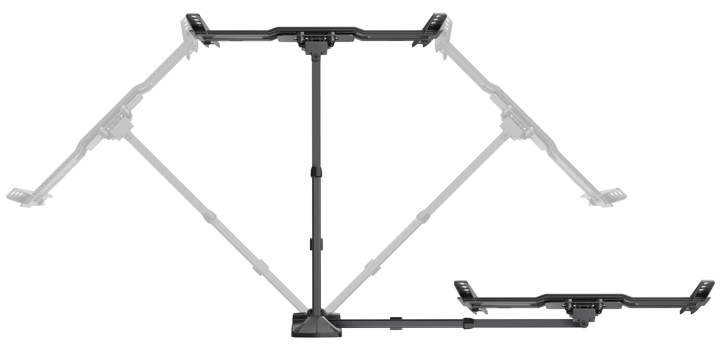 Meliconi Slimstyle Plus 400 Sdr, Supporto con Doppio Braccio da Parete per Tv a Schermo Piatto Da 40’’ A 82’’, Nero