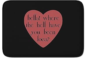 Bella Where The Hell Have You Been Loca Twilight New Moon Jacob Meme Bath Mat