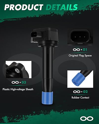 Vista 271 de SCITOO 1 bobinas de encendido con 4 bujías de iridio para Chevrolet 2011-2015 Cruze 1.4L 2016 Cruze Limited 1.4L 2012-2020 Sonic 1.4L 2013-2021 Trax