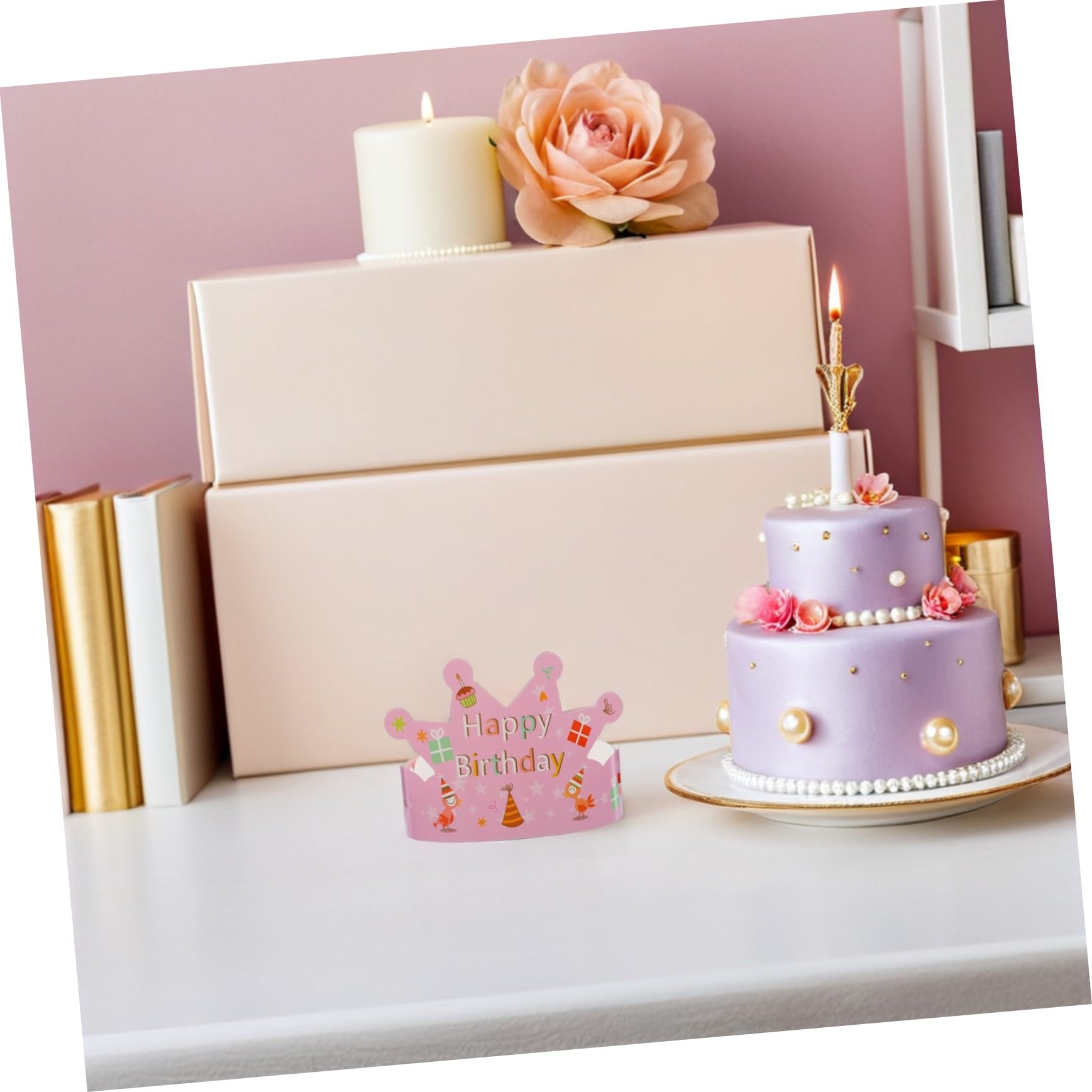 100 Stück Teiliges Geburtstag Papier Bunte Party Hüte für Jungen und Mädchen Leichtes Stabiles Material für Geburtstagsdeko und Festliche Anlässe
