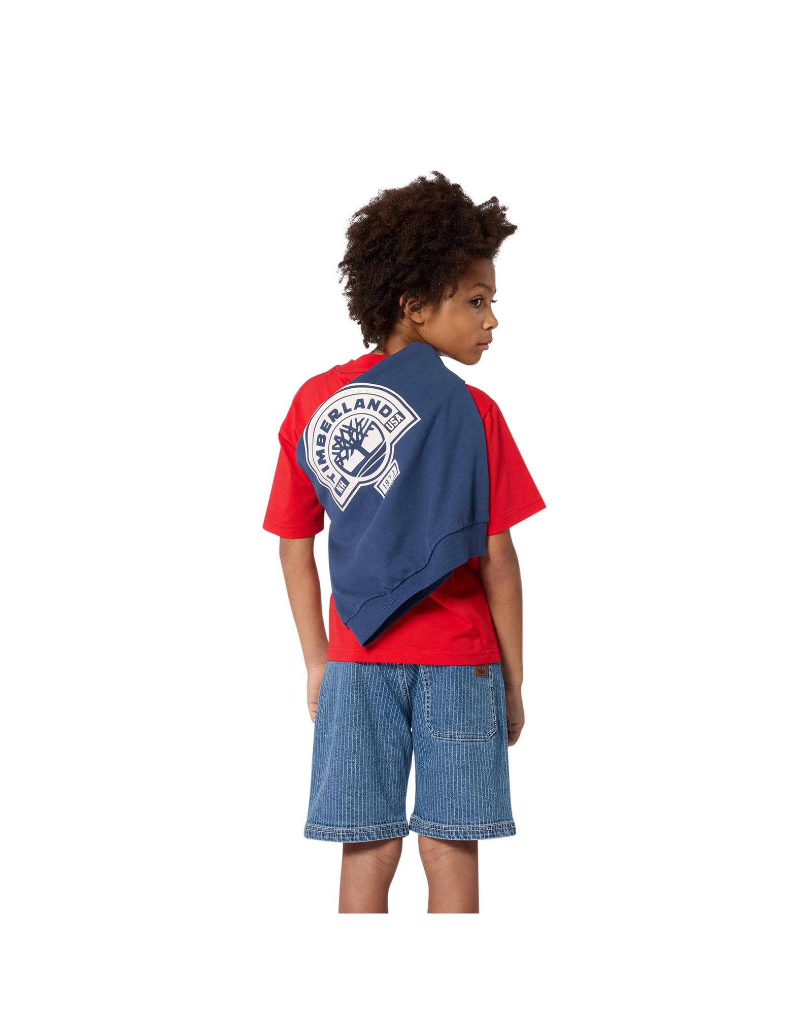 Timberland Felpa Bambino, Blu, 6 Anni