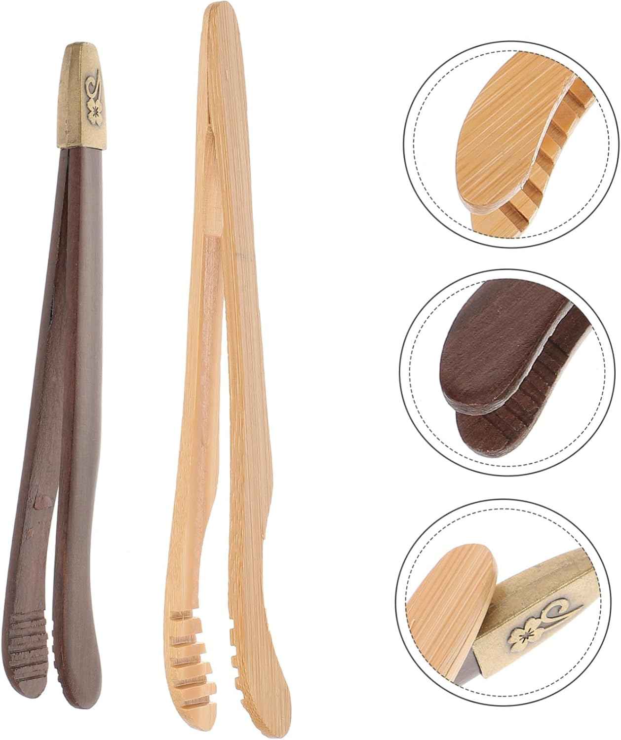 2pcs Bamboo Tea Cup Clips for Gongfu Tea Ceremony Serving
