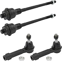 Vista 165 de TRQ Juego de varillas de acoplamiento delanteras interiores y exteriores, 4 piezas, compatibles con Infiniti G35 03-09 Nissan 350Z 2003-2007