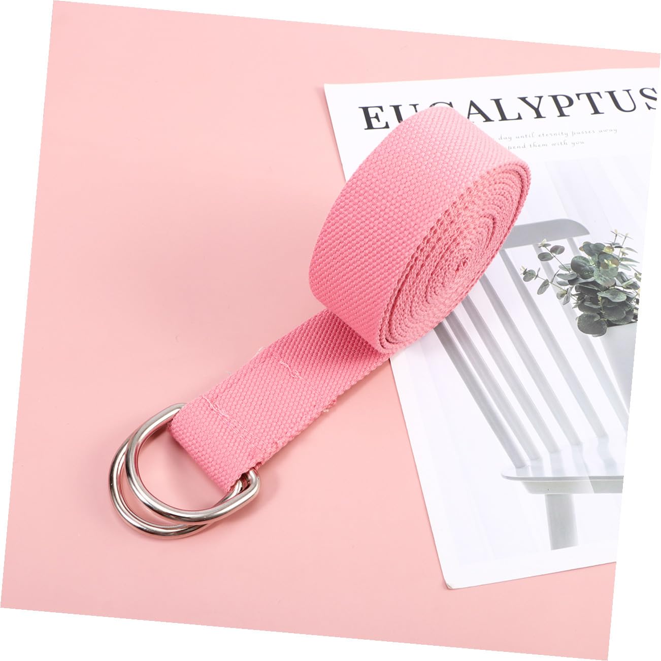 VICASKY 3 Cinghia Yoga Stretching Resistente Rosa per Esercizi Fitness e Allungamento e Durevole per Palestra e Allenamento Casa