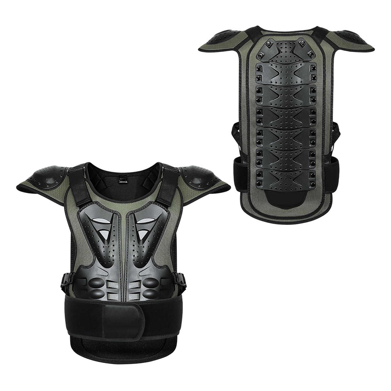 Gilet Protettivo Moto Per Adulti Con Protezione Torace Paraschiena Flessibile E Protezioni Spalle Traspirante Per Mountain Bike BMX Sci Skateboard Moto