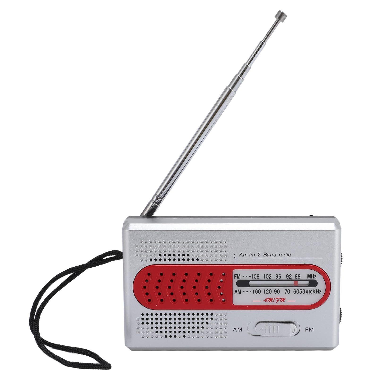 Portable Radio AM FM, Retro Vintage Radio with Speaker, High Sensitivity Battery Operated, FM 88-108MHz, AM 530-1600KHz, for Indoor, Outdoor and Emergency Use