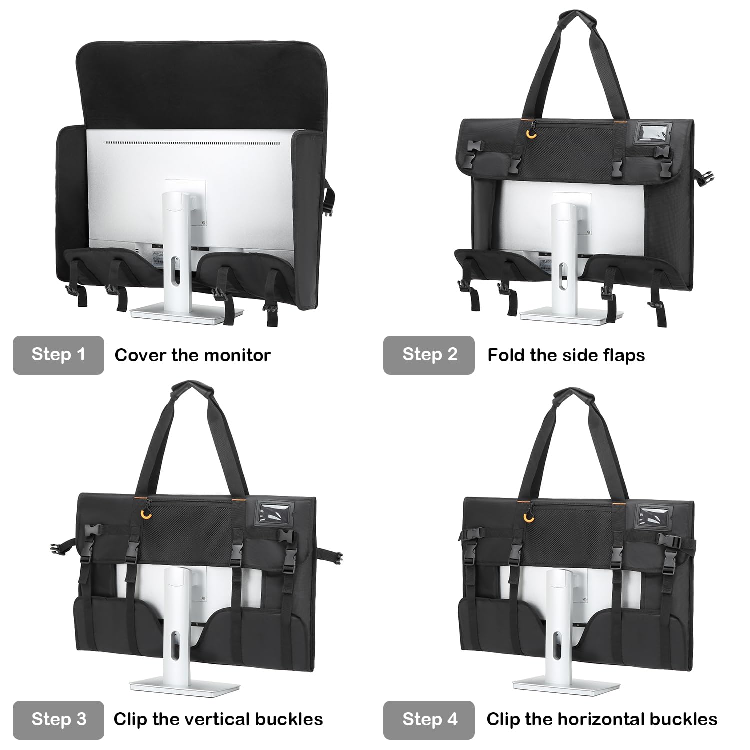 Custodia per monitor nero