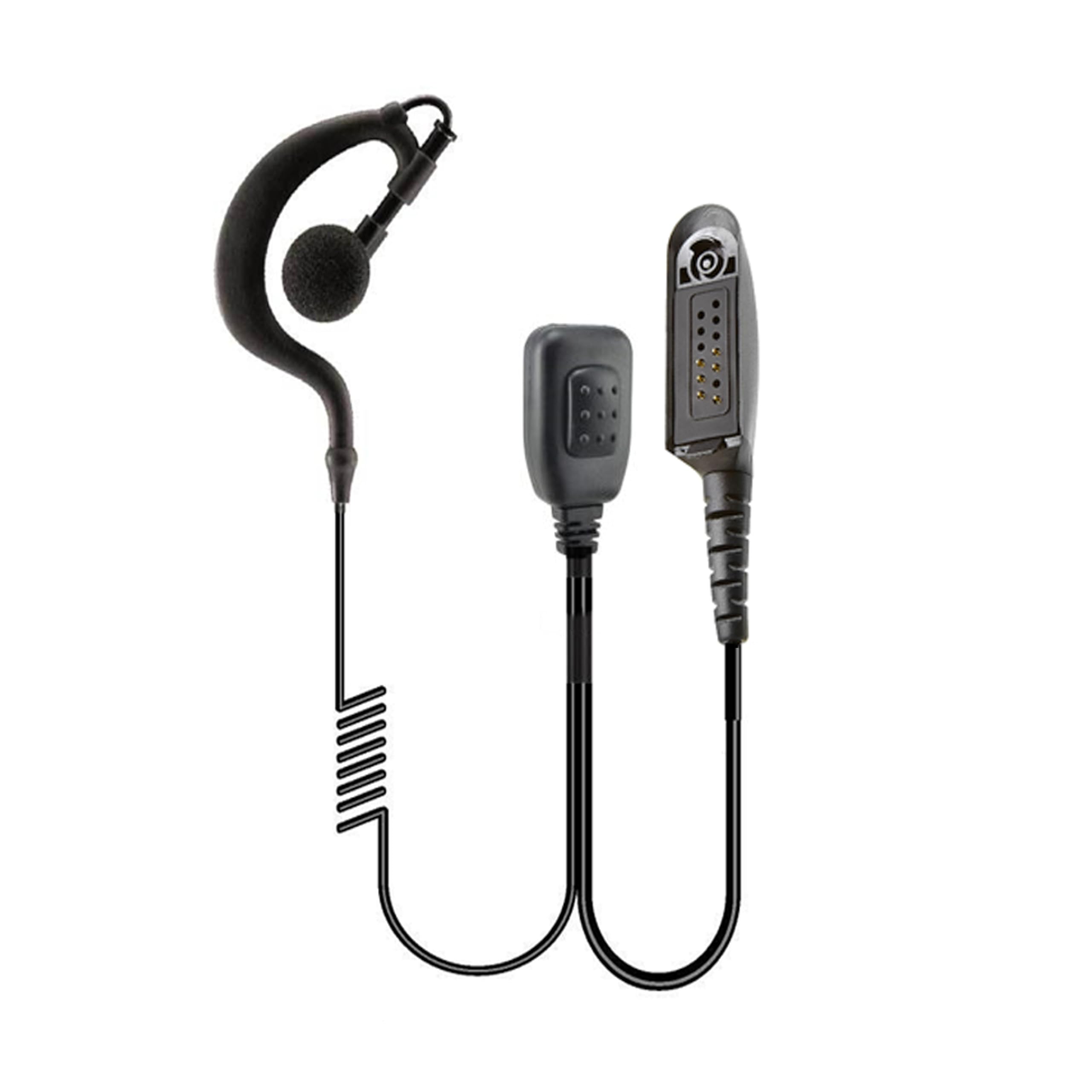 G Shape Earpiece Ear Hanger Headset with PTT Microphone for Motorola Radio GP320 GP680 HT1550 MTX850 PRO5350 PTX700 Walkie Talkie Multi-pin