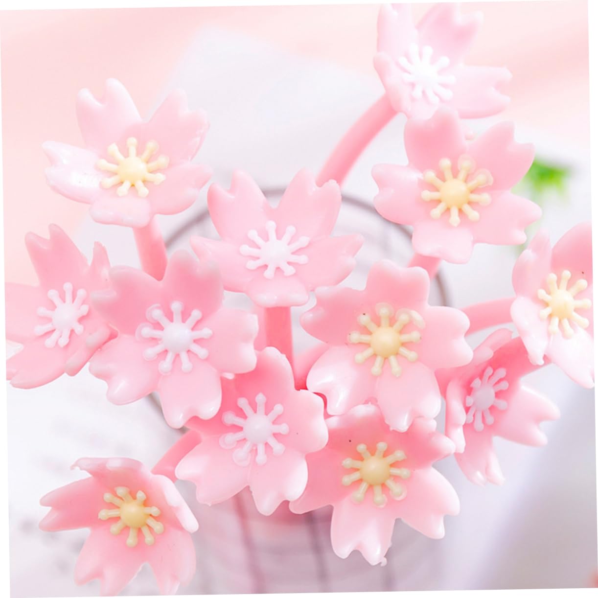 LALAFINA 20pezzi Penne Gel Estetiche Rosa Con Motivo Floreale Penne Per Scrittura e Firmare Per Studenti e Insegnanti Materiale Di Alta Qualità e Design Creativo Per Scuola e Ufficio