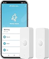 Vista 9 de Sensor de movimiento PIR inteligente: detector de movimiento WiFi con alertas de notificación de aplicaciones, sensor de contacto inalámbrico