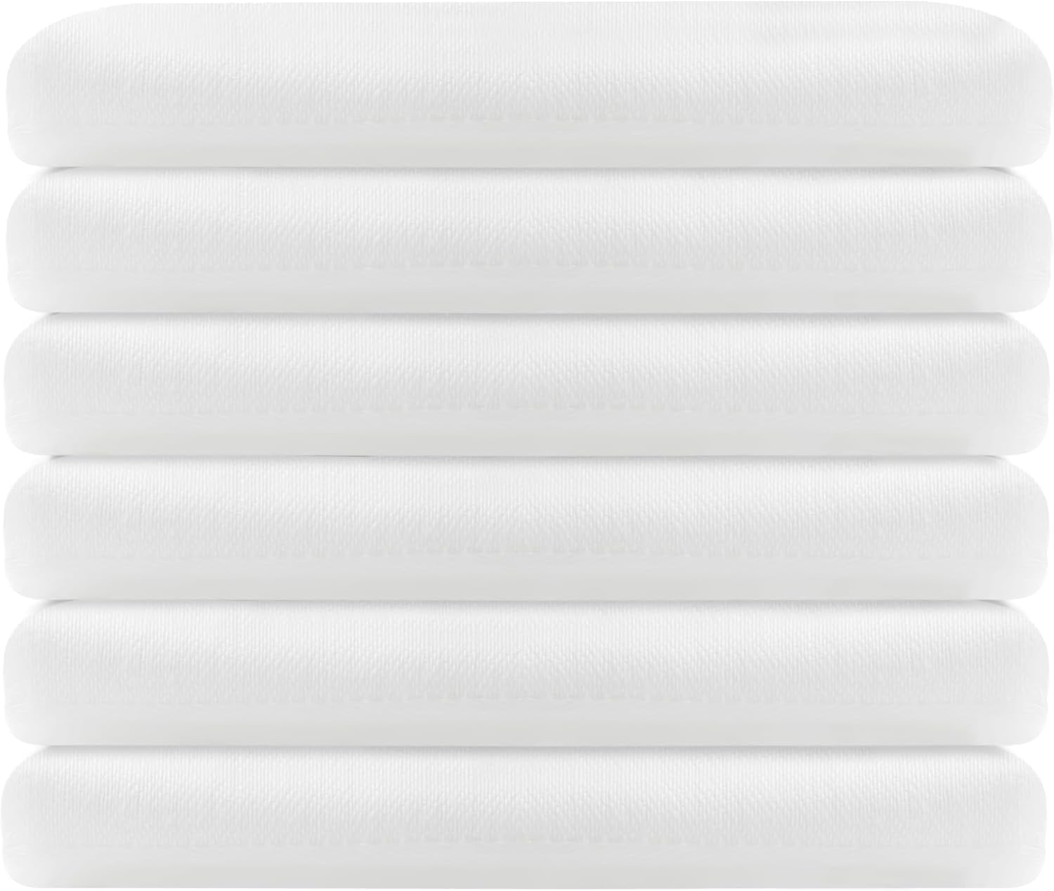 Linteum Textile Twin Long Flat Sheet – 66x115 in, 250 Thread Count Polycotton, Soft & Durable White Top Sheet, Wrinkle-Resistant, Ideal for Dorm, Hotel, Spa & Hospital [6 Pack]