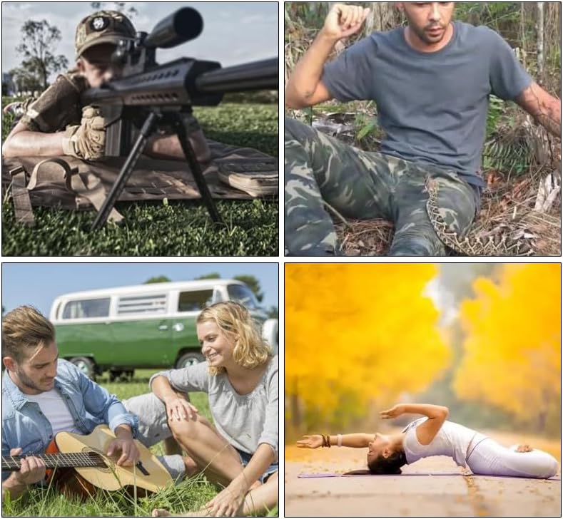 Miniatura 4 de Alfombrilla táctica de entrenamiento para acampar al aire libre, almohadilla antideslizante, impermeable y a prueba de humedad, manta de picnic