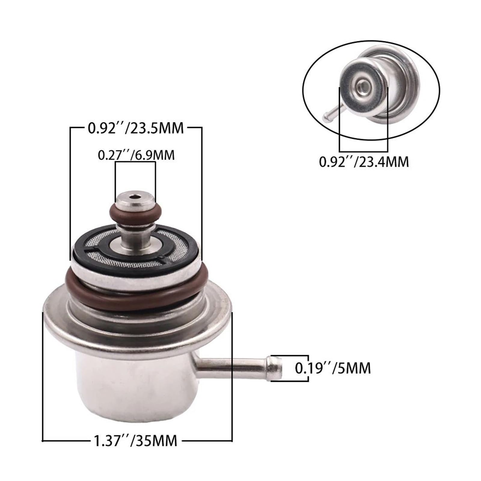 Fuel Injection Pressure Regulator,Fit For 7 E38 1994-2001 Saloon E39 1995-2003 Touring 1996-2004 Coupe 13531433023 regulator ciśnienia wtrysku paliwa w pojeździe
