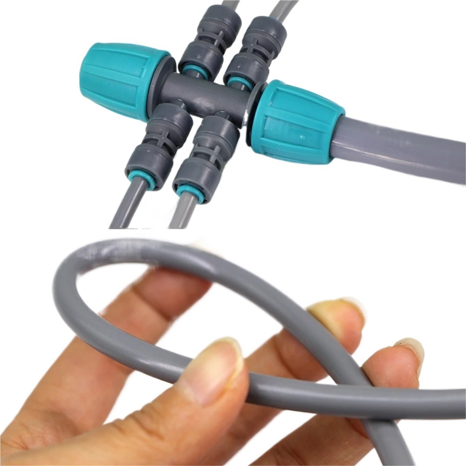 Manguera de riego Tubería de agua Tuberías de riego por goteo | Watering Hose Water Tubeing Drip Irrigation Pipes(6,OD-16MM_100M (328FT))