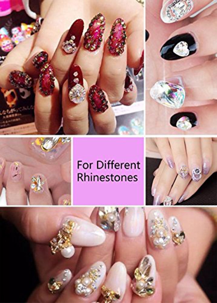 Minejin Minejin Nail Art Super Srong Rhinestone Builder Glue Soak Off UV Gel for Gem Stones Jewelry Diamond Beads 8ml 4 Boxes