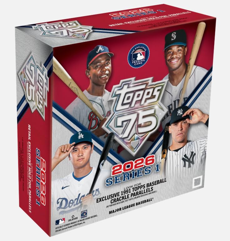 Amazon.com: 2026 Topps Series 1 Baseball Sealed 75th Anniversary