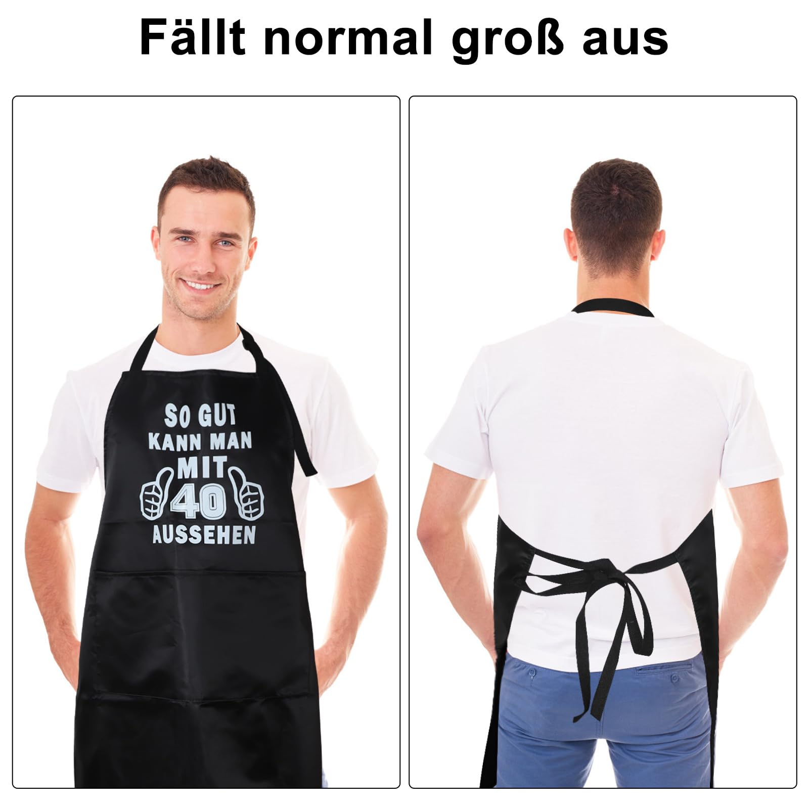 Grembiule Divertente Da Chef 'This Is What An Awesome Chef Looks Like' - Impermeabile E Anti-olio Con Due Tasche - Regalo Perfetto Per La Festa Del Papà