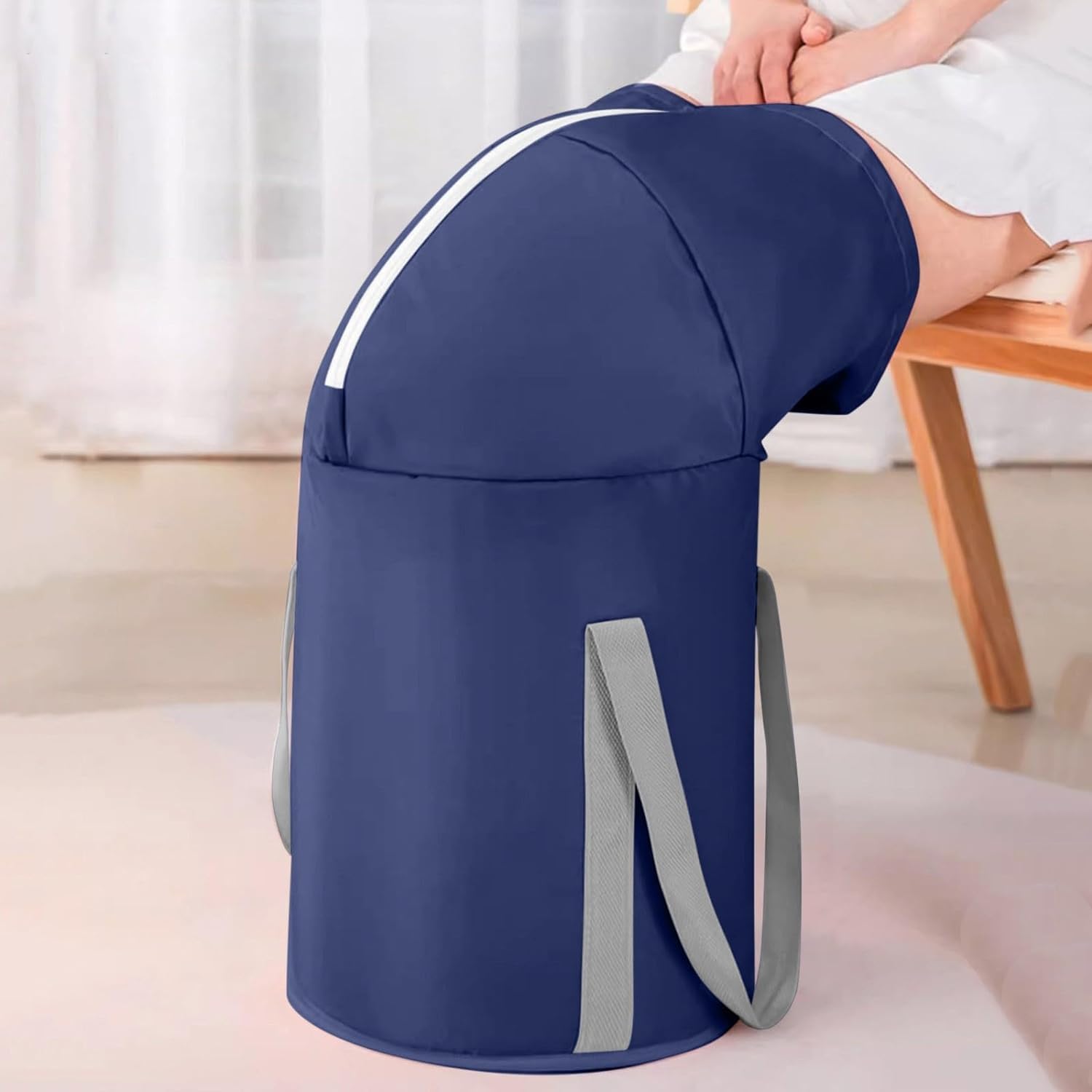 Deoxys Collapsible Foot Bath Basin Portable Foot Spa Tub Foldable Foot  Soaking Bucket with Handles Insulated Deepening Foot Bucket Bag Feet Soaking