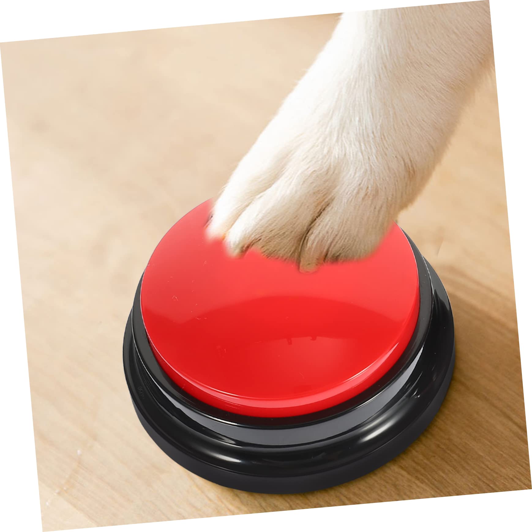 4piezas Botones Interactivos para Paquete De Botones Grabables para Comunicación y Gatos Juguete De Entrenamiento para El Aburrimiento y Comportamientos Destructivos Rojo y Rosa