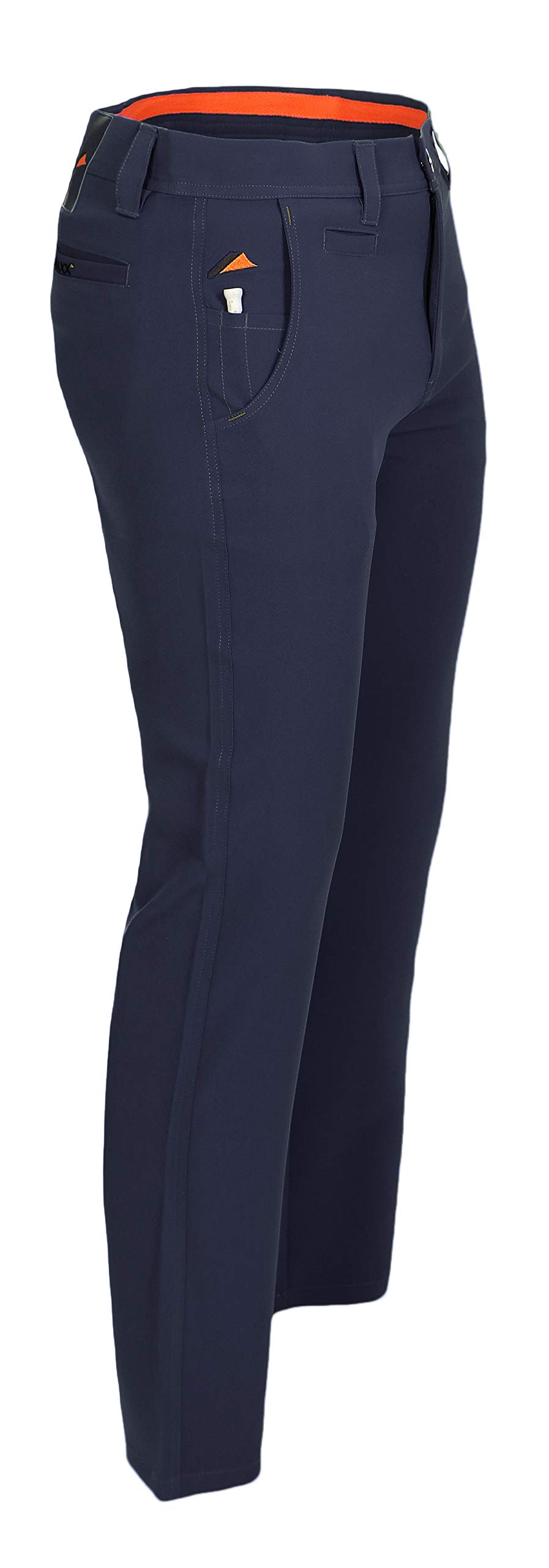MAXX - Pantaloni da golf da ragazzo con cintura regolabile, Blu marino, 164