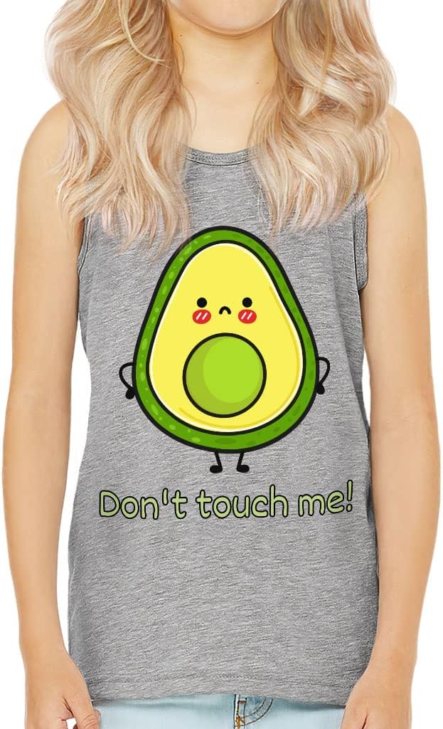 Don't Touch Me Kids' Jersey Tank - Avocado Sleeveless T-Shirt - Fruit Kids' Tank Top