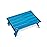 iClimb Ultralight Compact Mini Beach Picnic Folding Alu. Table with Carry Bag, Two Size (Blue - S)