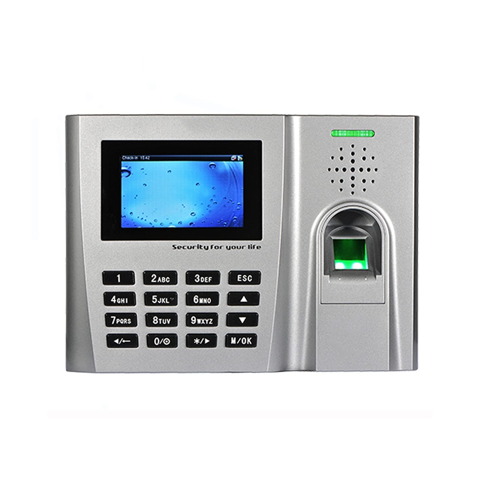 Mthckxjbsuz U260 Clocking In Machine, Biometric Fingerprint Time Attendance System Clock Recorder Employee Recognition Recording Device Electronic Machine(U260)