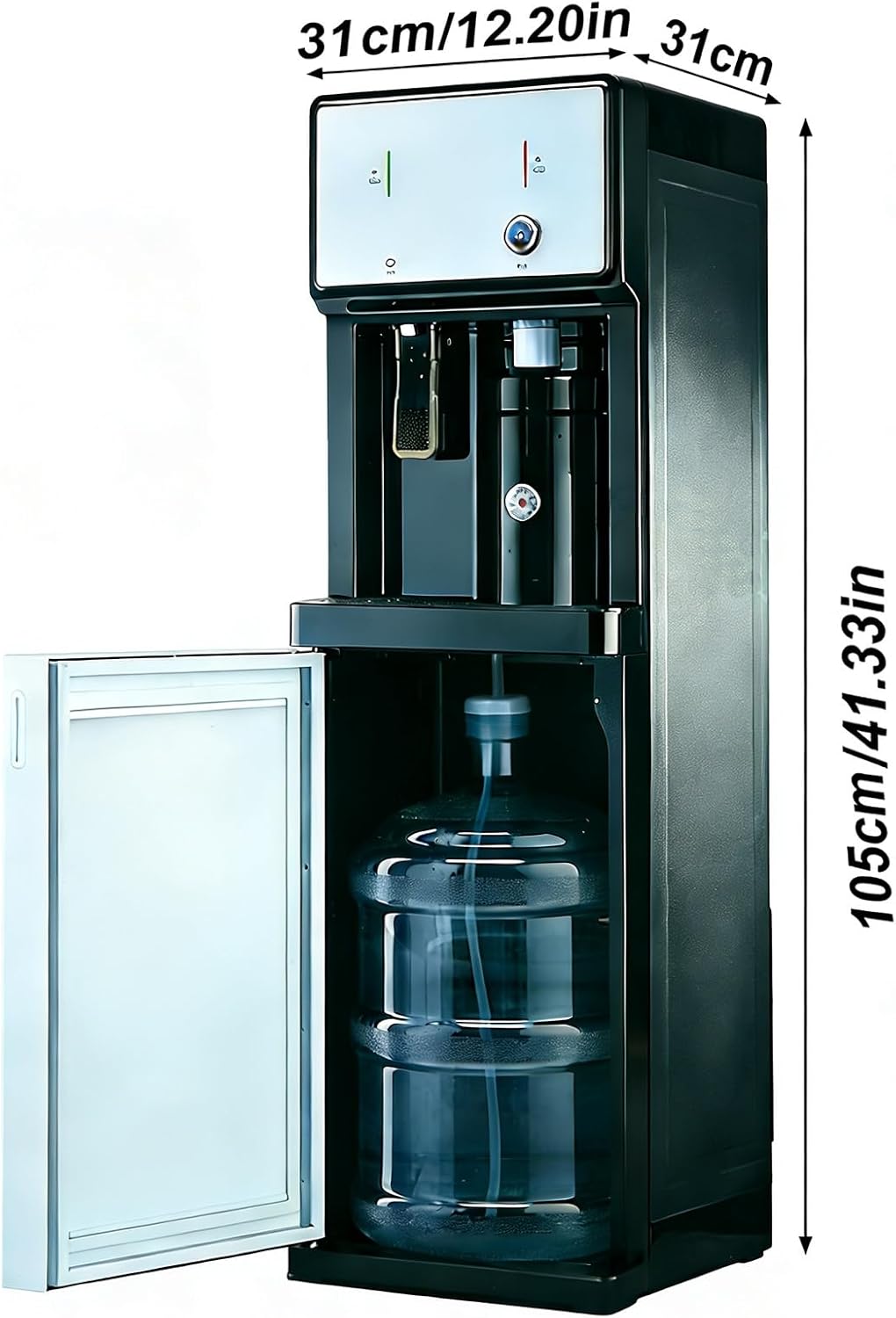 Floor Loading Water Cooler Dispenser, Smart Touchscreen Hot Water Dispensers Heats Up in 3 Seconds for Home Office