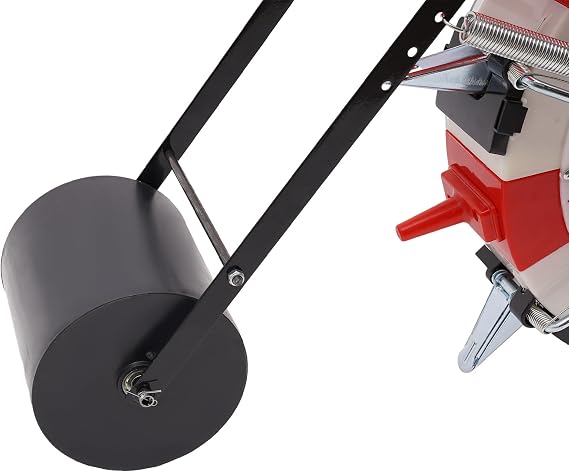 Garden Seeder, Metal Precision Garden Seeder Seeder Walk-Behind Row Crop Planter, Manual Seeder Machine Row Planter Corn Planter Seeder 6 Nozzles, 10.24 inches Spacing