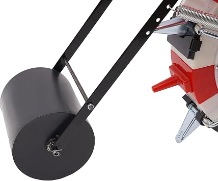 Garden Seeder, Metal Precision Garden Seeder Seeder Walk-Behind Row Crop Planter, Manual Seeder Machine Row Planter Corn Planter Seeder 6 Nozzles, 10.24 inches Spacing