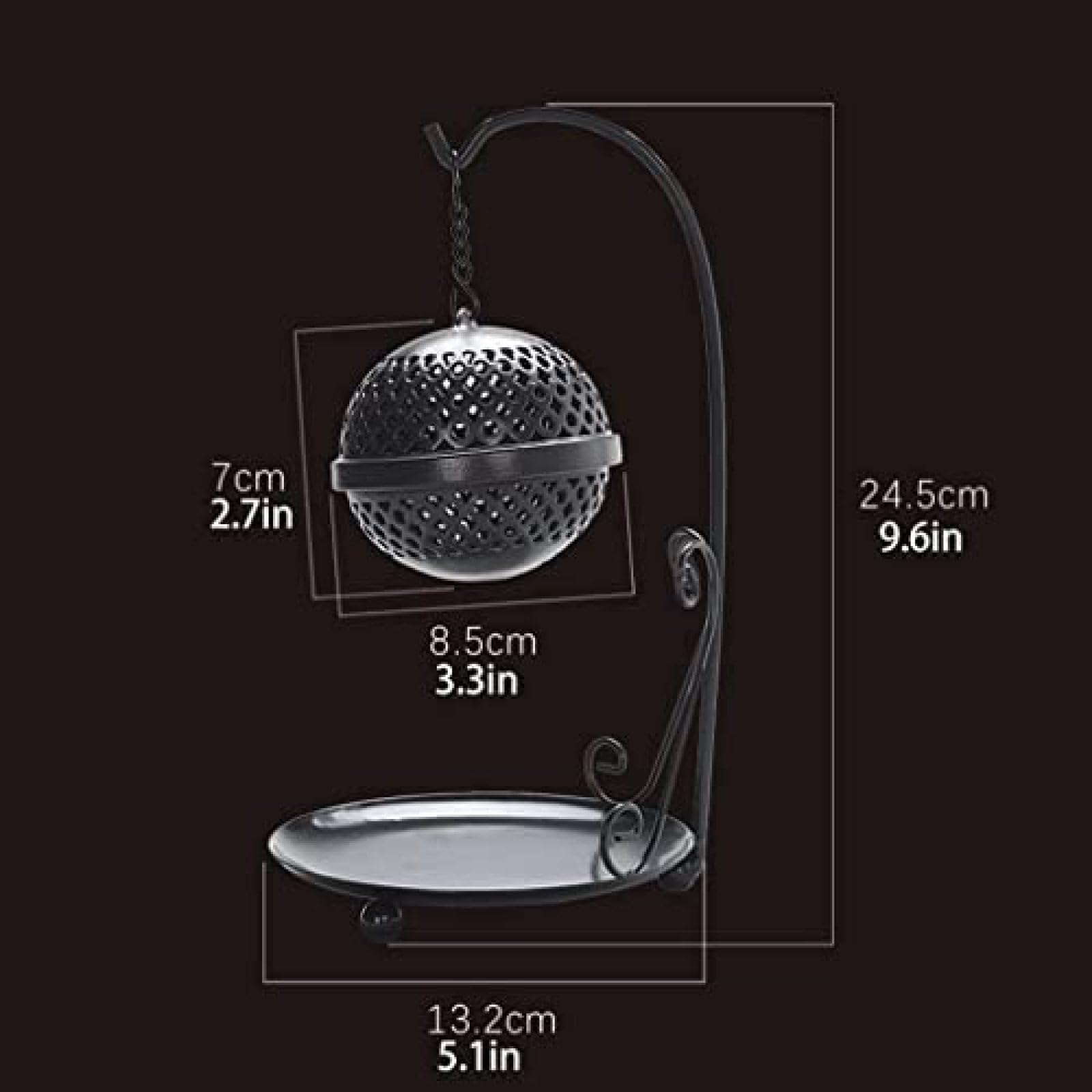 Quemador de incienso colgante cónico para mosquitos, decoración interior, marco de hierro creativo, quemador de incienso de sándalo