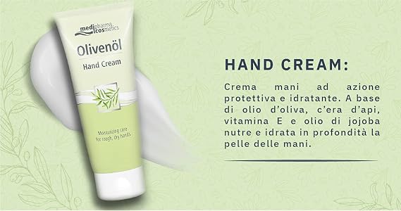 Medipharmacosmetics - 100ml Repair Hand Cream - Moisturising and Nourishing Hand Cream with Olive Oil for Velvety Soft Skin