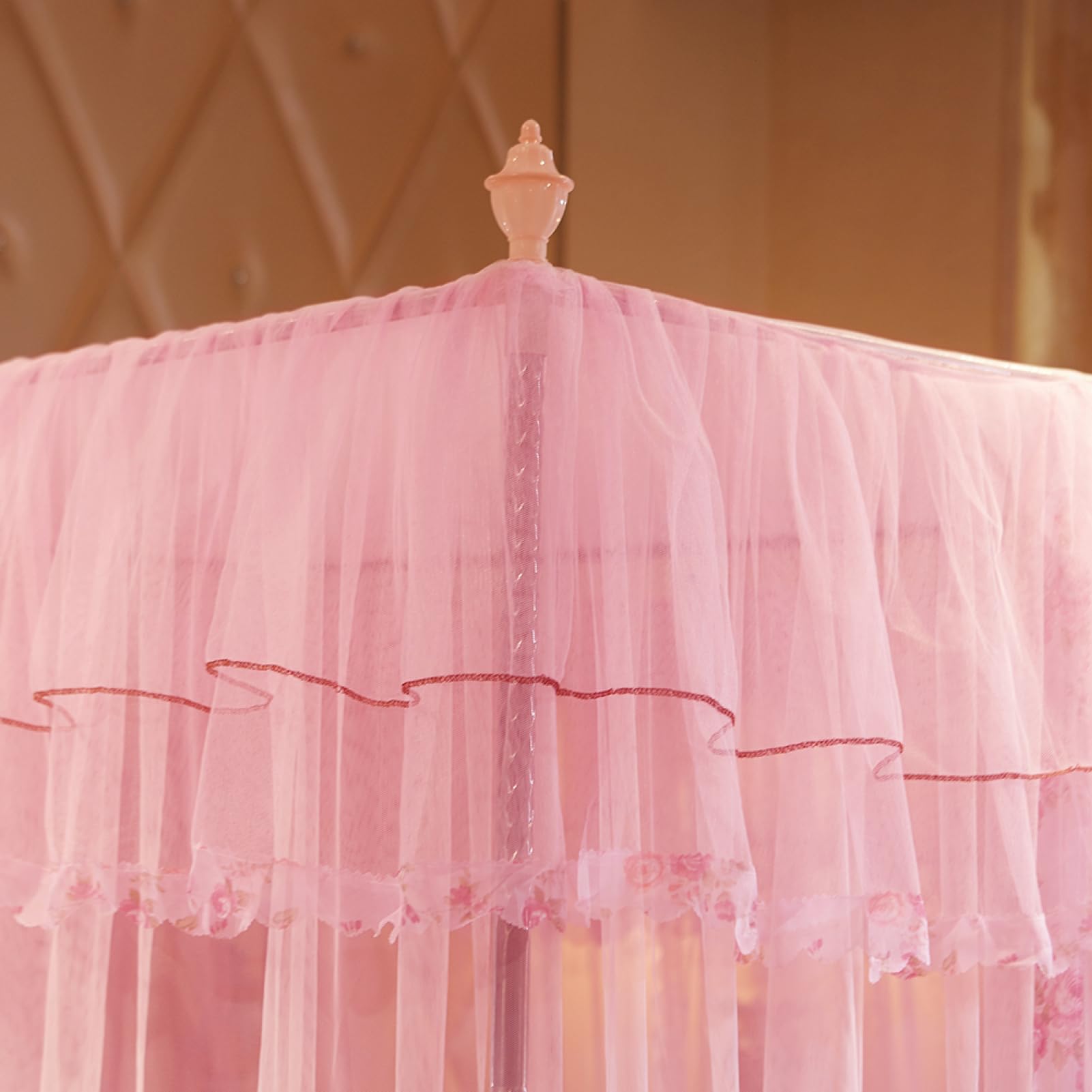 Tenda a baldacchino - Rete per in poliestere da 200 cm, copertura | per zanzare sospesa in angoli, protezione per culla codificata | Morbido scudo decorativo per con relax in