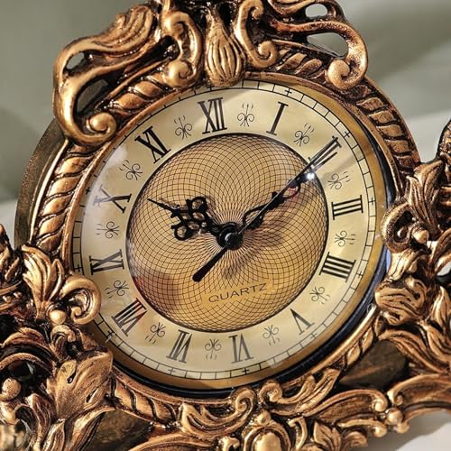 Reloj de mesa retro vintage ideal para regalo de hogar y decoración de interiores clásica 6