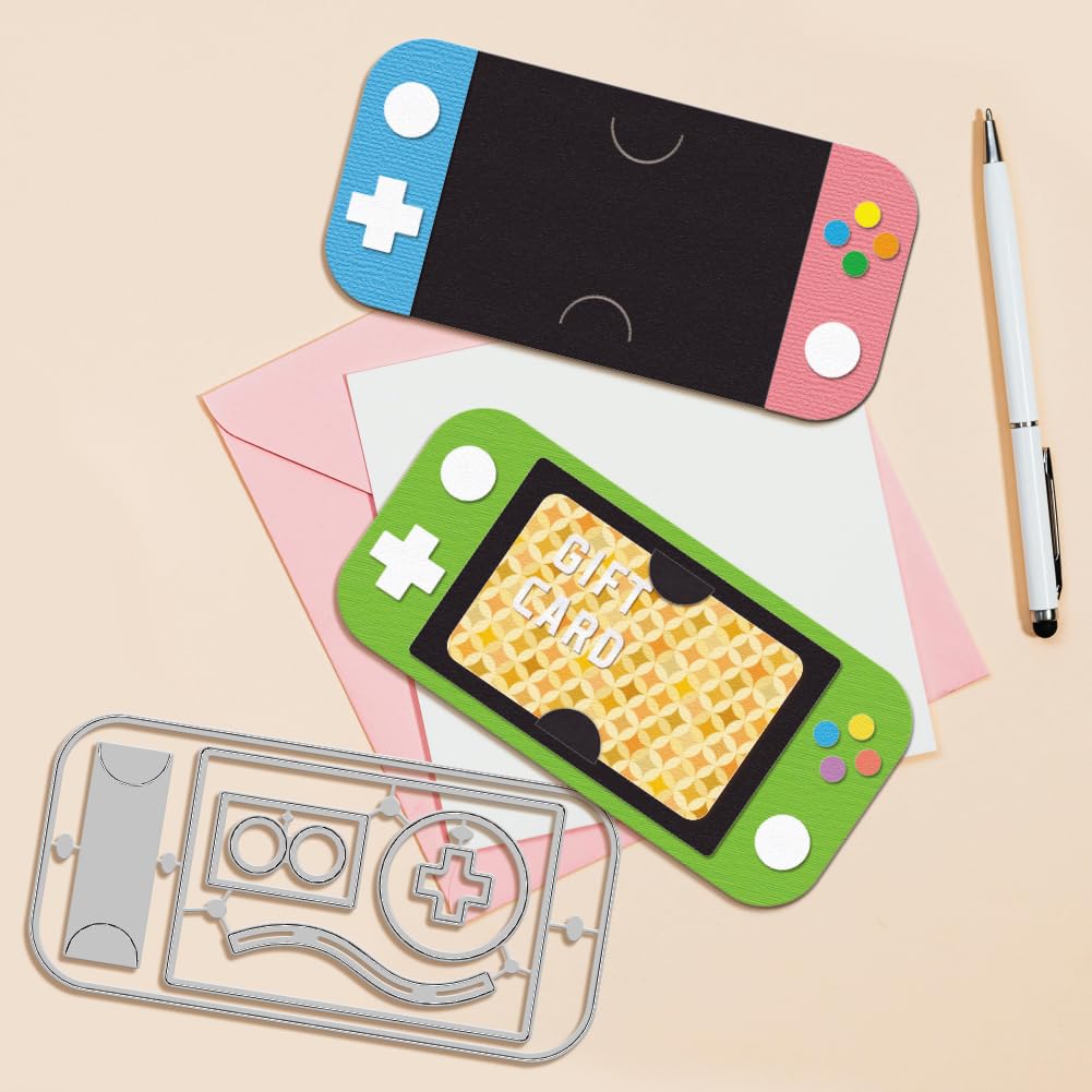 GLOBLELAND Game Console Frame Cutting Dies for DIY Scrapbooking Metal Die Cuts Gift Card Holder Cutting Dies Templates for Card Making Embossing Photo Album Craft Decor - Image 4
