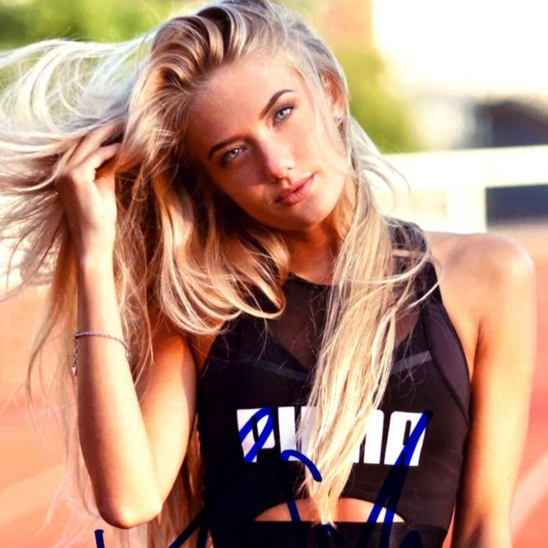 アリカシュミット直筆サイン入り2Lサイズ写真‥ドイツの陸上選手 セール