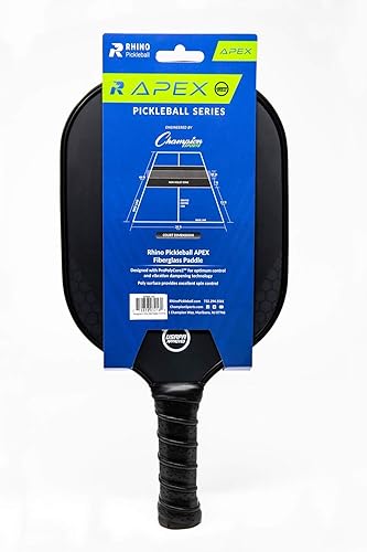 Miniatura 5 de Champion Sports - Palas de pickleball de rinoceronte palas de pickleball para interiores o exteriores en madera, aluminio, fibra de vidrio, grafito,